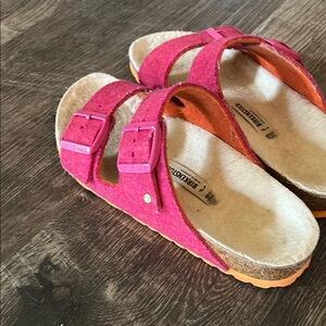 Birkenstock Kids Sandals in Pink and Orange